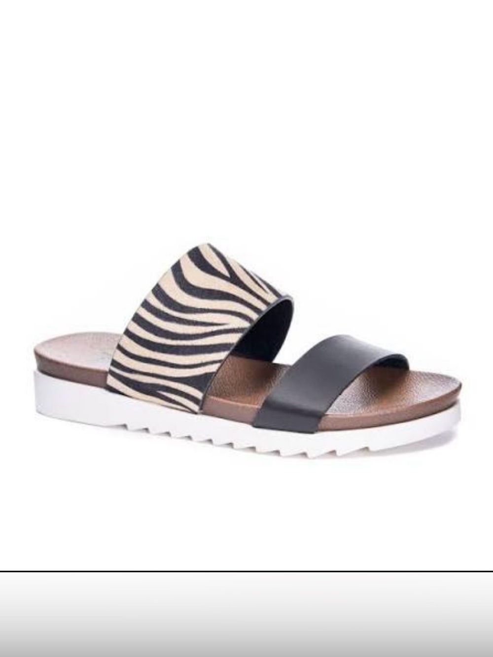 Dirty Laundry Coastline Natural Sandals ZEBRA BLACK BEIGE Size 8 NEW